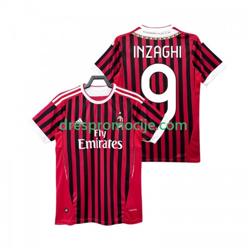 A.C. Milan INZAGHI 9 2011 2012 Dres Retro Domaći Kratkih Rukava A.C. Milan INZAGHI 9 2011 2012 Dres Retro Domaći Kratkih Rukava
